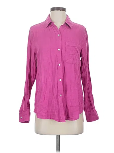 Pre-owned Rails Long Sleeve Button Down Shirt In Pink