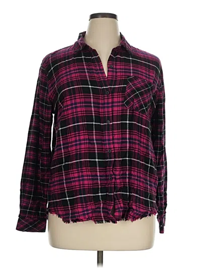 Pre-owned Rails Long Sleeve Button Down Shirt In Pink