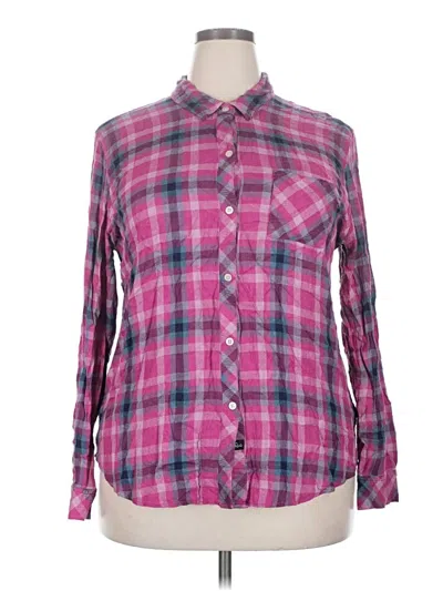 Pre-owned Rails Long Sleeve Button Down Shirt In Pink