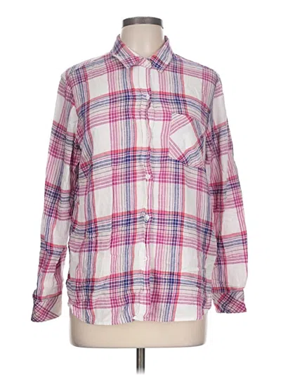 Pre-owned Rails Long Sleeve Button Down Shirt In Pink