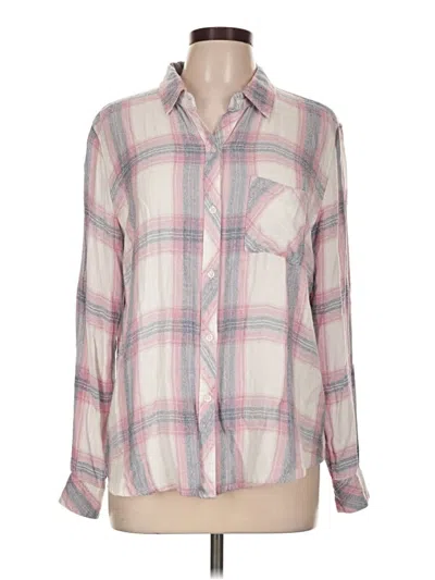 Pre-owned Rails Long Sleeve Button Down Shirt In Pink