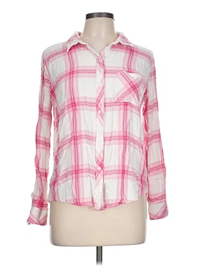 Pre-owned Rails Long Sleeve Button Down Shirt In Pink