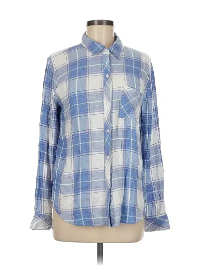 Pre-owned Rails Long Sleeve Button Down Shirt In Purple