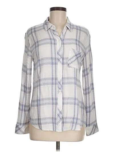 Pre-owned Rails Long Sleeve Button Down Shirt In Purple