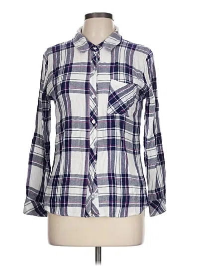 Pre-owned Rails Long Sleeve Button Down Shirt In Purple