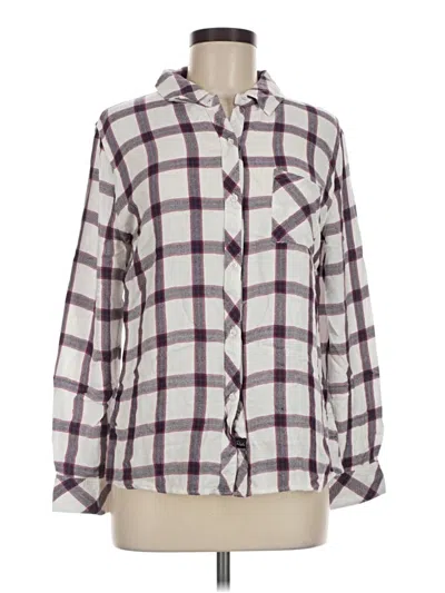 Pre-owned Rails Long Sleeve Button Down Shirt In Purple