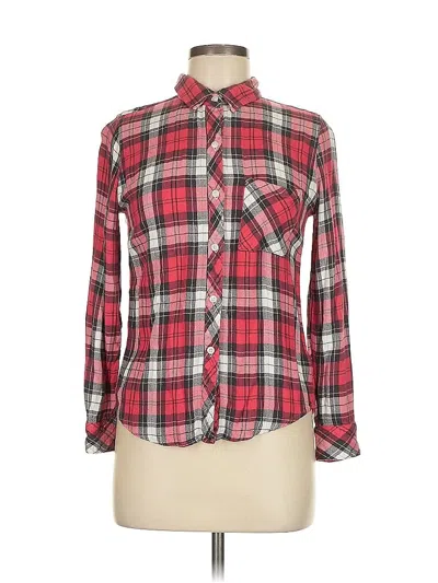 Pre-owned Rails Long Sleeve Button Down Shirt In Red