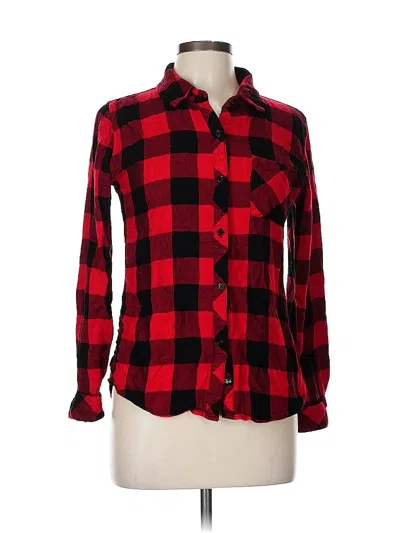 Pre-owned Rails Long Sleeve Button Down Shirt In Red