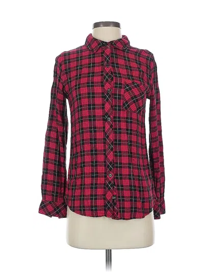 Pre-owned Rails Long Sleeve Button Down Shirt In Red