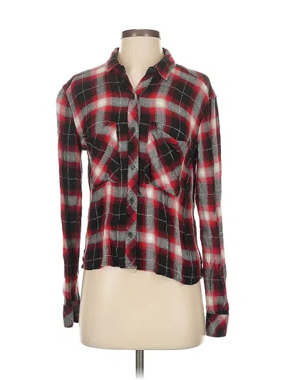 Pre-owned Rails Long Sleeve Button Down Shirt In Red