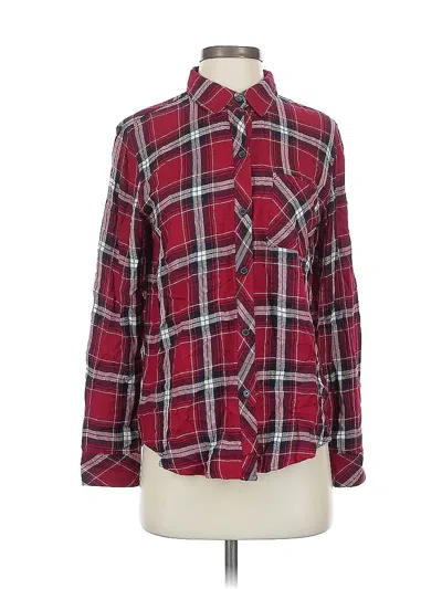 Pre-owned Rails Long Sleeve Button Down Shirt In Red