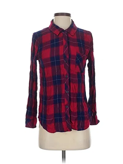 Pre-owned Rails Long Sleeve Button Down Shirt In Red
