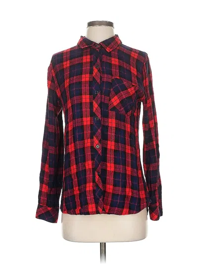Pre-owned Rails Long Sleeve Button Down Shirt In Red