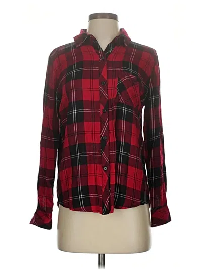 Pre-owned Rails Long Sleeve Button Down Shirt In Red