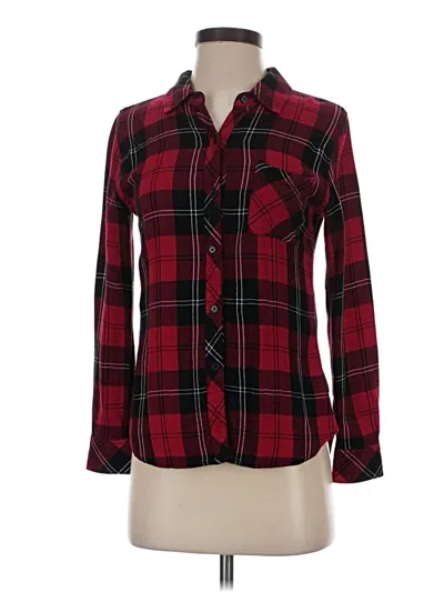 Pre-owned Rails Long Sleeve Button Down Shirt In Red