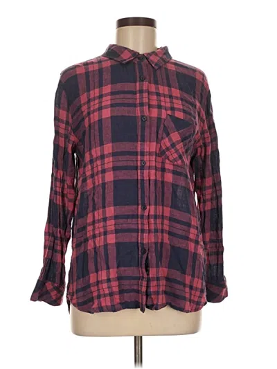 Pre-owned Rails Long Sleeve Button Down Shirt In Red