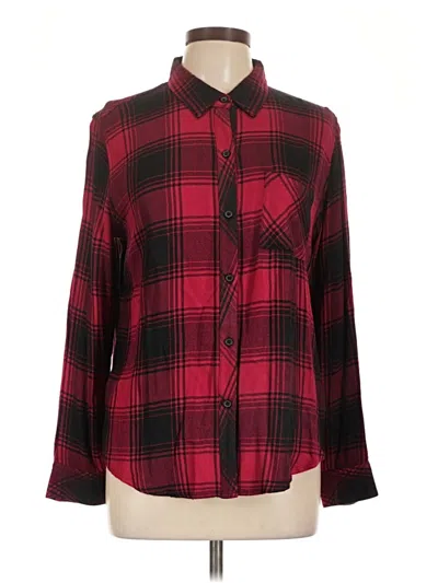 Pre-owned Rails Long Sleeve Button Down Shirt In Red