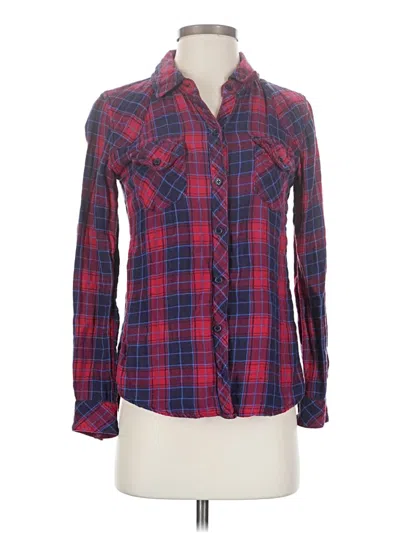 Pre-owned Rails Long Sleeve Button Down Shirt In Red