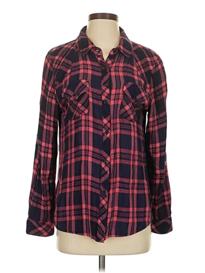 Pre-owned Rails Long Sleeve Button Down Shirt In Red