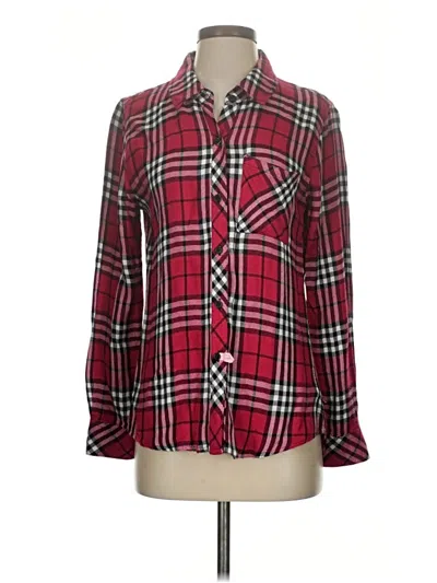 Pre-owned Rails Long Sleeve Button Down Shirt In Red