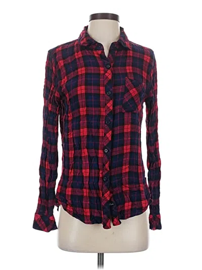 Pre-owned Rails Long Sleeve Button Down Shirt In Red