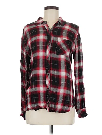 Pre-owned Rails Long Sleeve Button Down Shirt In Red