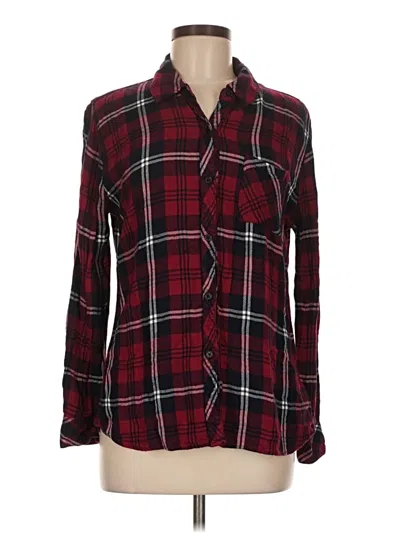 Pre-owned Rails Long Sleeve Button Down Shirt In Red