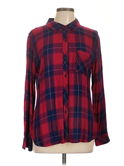 Pre-owned Rails Long Sleeve Button Down Shirt In Red