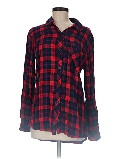 Pre-owned Rails Long Sleeve Button Down Shirt In Red