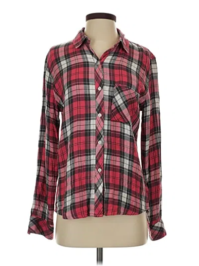 Pre-owned Rails Long Sleeve Button Down Shirt In Red