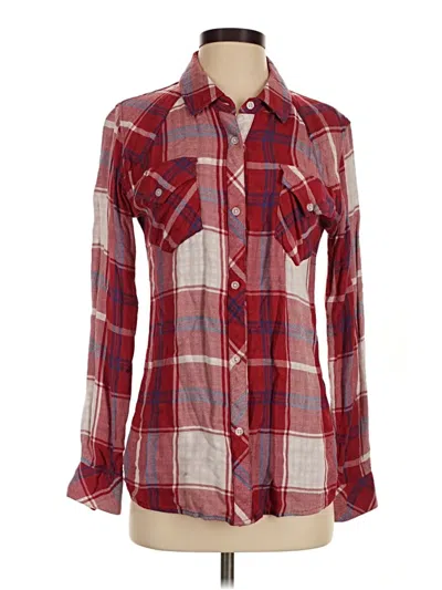 Pre-owned Rails Long Sleeve Button Down Shirt In Red