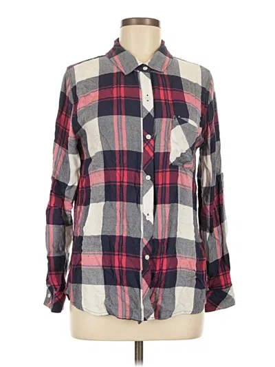 Pre-owned Rails Long Sleeve Button Down Shirt In Red