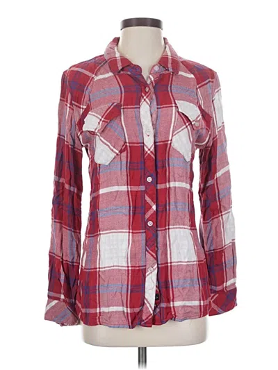 Pre-owned Rails Long Sleeve Button Down Shirt In Red
