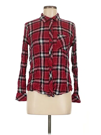 Pre-owned Rails Long Sleeve Button Down Shirt In Red