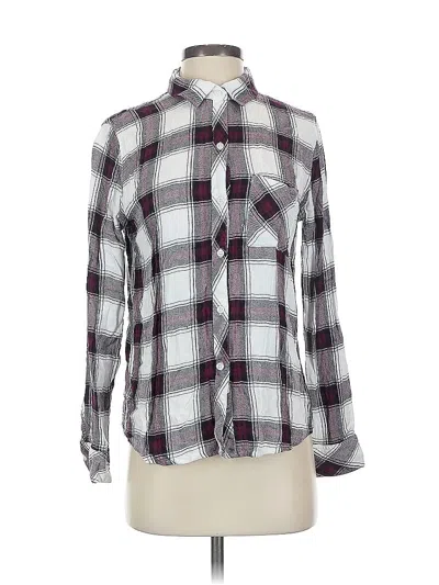 Pre-owned Rails Long Sleeve Button Down Shirt In Silver