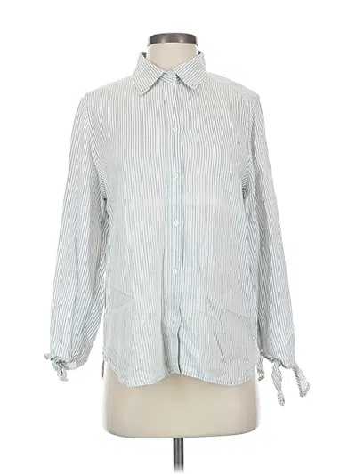 Pre-owned Rails Long Sleeve Button Down Shirt In Silver
