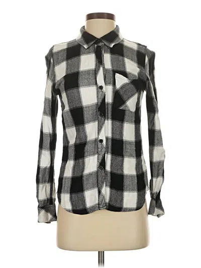 Pre-owned Rails Long Sleeve Button Down Shirt In Silver