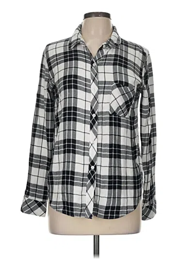 Pre-owned Rails Long Sleeve Button Down Shirt In Silver