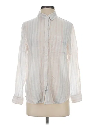 Pre-owned Rails Long Sleeve Button Down Shirt In Silver