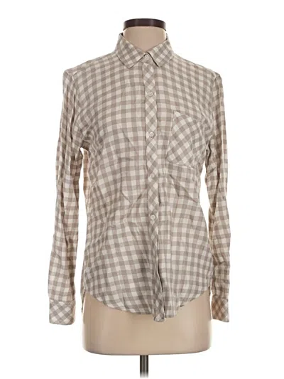 Pre-owned Rails Long Sleeve Button Down Shirt In Tan