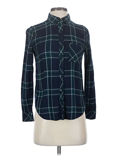 Pre-owned Rails Long Sleeve Button Down Shirt In Teal