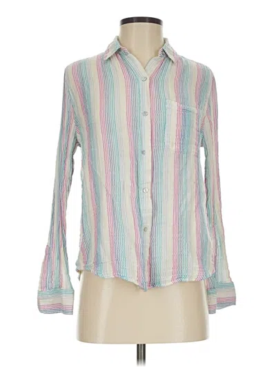 Pre-owned Rails Long Sleeve Button Down Shirt In Teal
