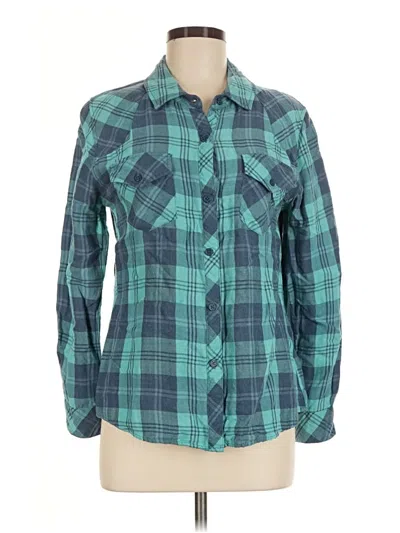 Pre-owned Rails Long Sleeve Button Down Shirt In Teal
