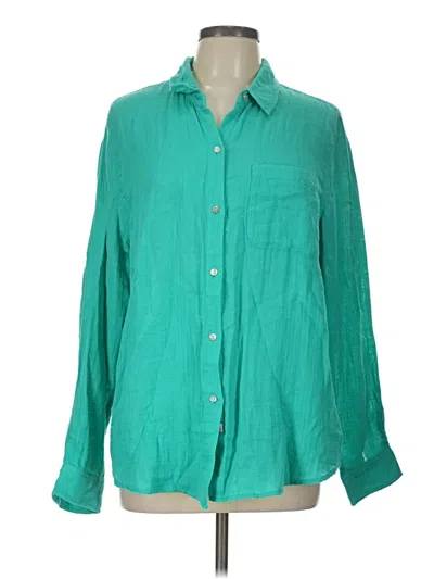 Pre-owned Rails Long Sleeve Button Down Shirt In Teal