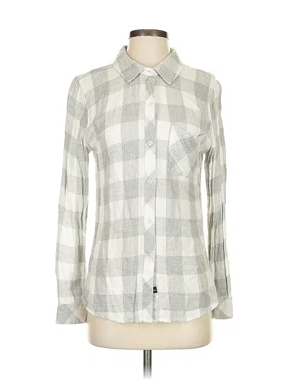 Pre-owned Rails Long Sleeve Button Down Shirt In White