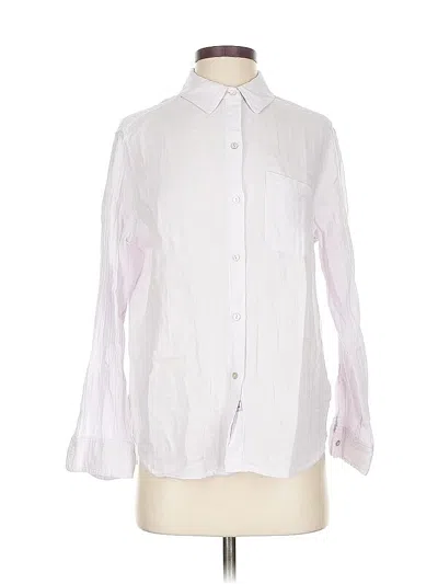 Pre-owned Rails Long Sleeve Button Down Shirt In White