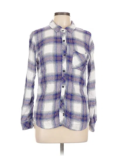 Pre-owned Rails Long Sleeve Button Down Shirt In White