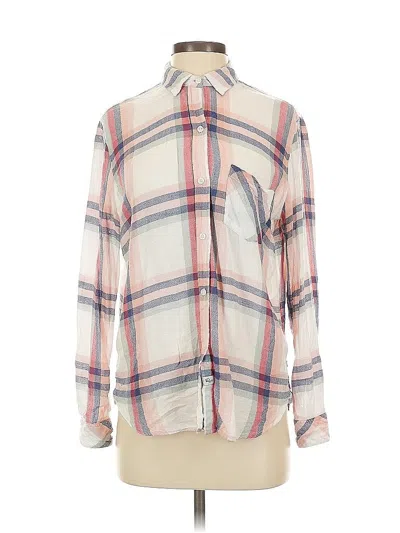 Pre-owned Rails Long Sleeve Button Down Shirt In White