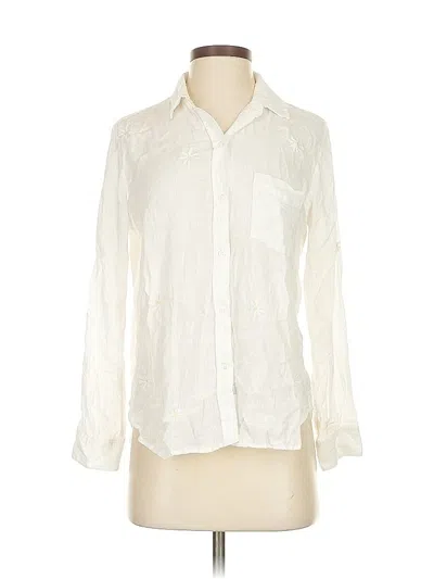 Pre-owned Rails Long Sleeve Button Down Shirt In White