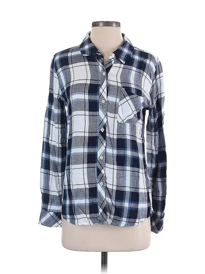 Pre-owned Rails Long Sleeve Button Down Shirt In White